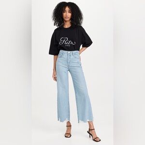 FRAME Le Jane Wide Leg Crop Jeans